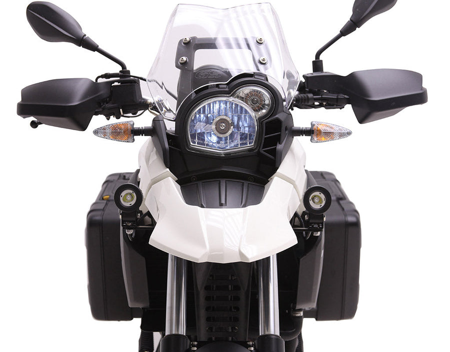 Motorcycle light mount for original BMW lights.