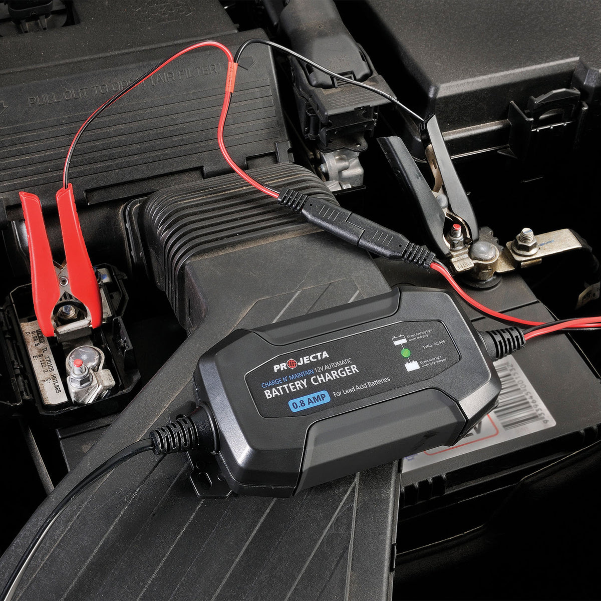 Charge N Maintain AC008, 4 Stage Battery Charger, 0.8A 12V