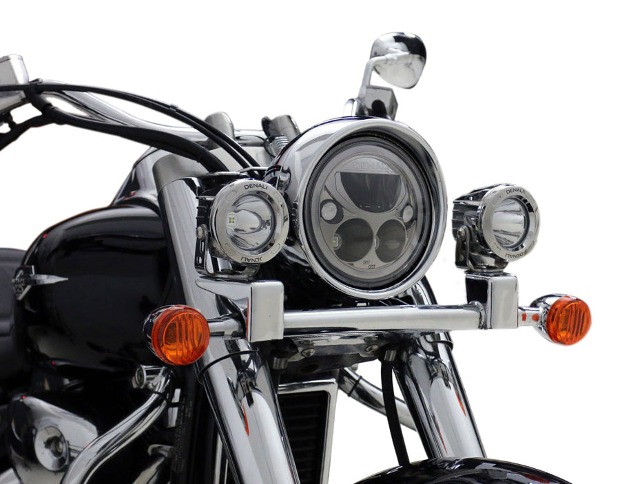 LED Headlight Mount - Select Suzuki Cruisers – DENALI Electronics