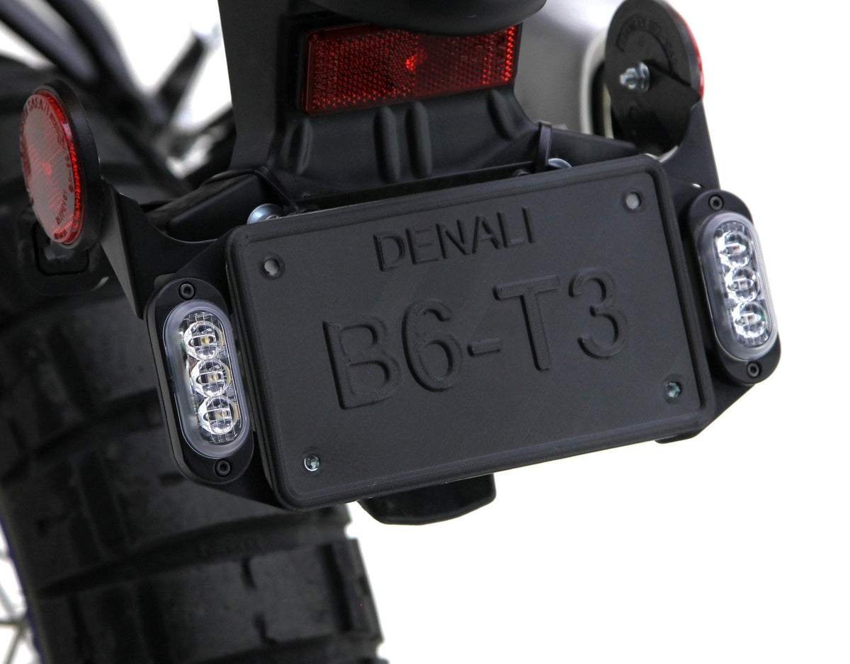 Pods de sinal de mudança de direção LED traseiro T3 com suporte para placa de licença