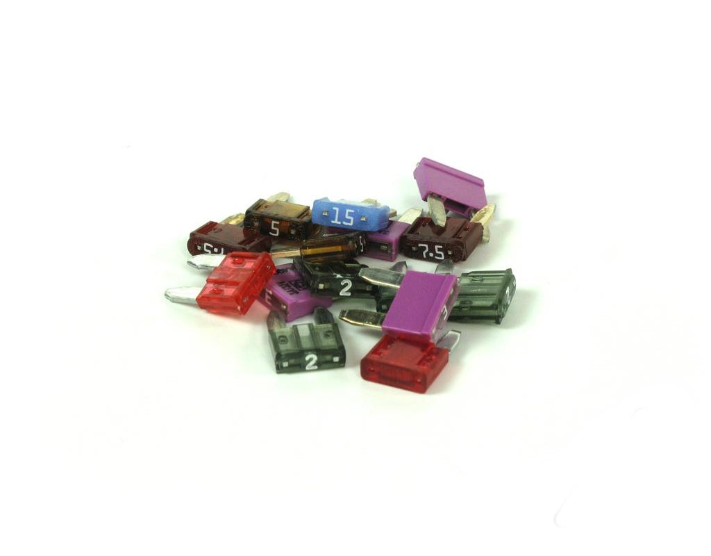 Lampa Lot De 10 Mini Fusibles Lames Assortis Pour Voiture - 7,5A 10A 15A 20A 25A 30A